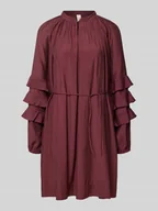 Sukienki - Sukienka mini o kroju relaxed fit z mieszanki wiskozy model ‘TEMURA’ - miniaturka - grafika 1