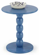 Ławy i stoliki kawowe - Niebieski Okrągły Stolik Do Kawy G3-R50 - miniaturka - grafika 1