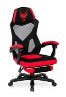 Fotele gamingowe - Czerwono-czarny regulowany fotel gamingowy T9-P90 - miniaturka - grafika 1