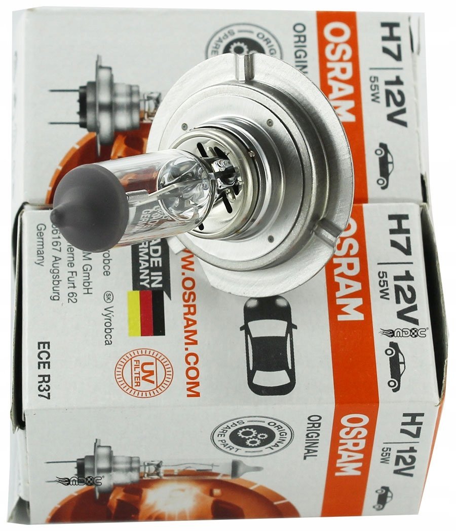 ŻARÓWKI H7 OSRAM ORIGINAL Line 12V mijania 1szt.