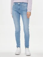 Spodnie damskie - Tommy Jeans Jeansy Nora DW0DW17159 Niebieski Skinny Fit - miniaturka - grafika 1