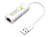 Pozostałe akcesoria sieciowe - TECHLY Karta Sieciowa Adapter USB-A 2.0 na RJ45 10/100Mbps - miniaturka - grafika 1