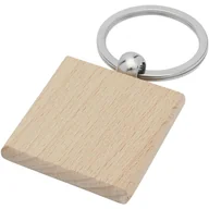 Breloki - Kwadratowy brelok do kluczy Gioia z drewna bukowego - miniaturka - grafika 1