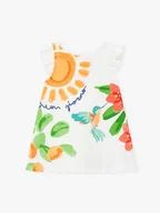 Sukienki i spódniczki dla dziewczynek - Mayoral Sukienka codzienna 3934 Biały Regular Fit - miniaturka - grafika 1