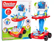 Zabawy w naśladowanie dorosłych - Mały Lekarz Doktor Zestaw Lekarski na Wózku Ekg - miniaturka - grafika 1