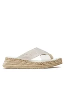 Espadryle damskie - Calvin Klein Jeans Espadryle Sporty Wedge Rope Sandal Mr YW0YW01364 Biały - miniaturka - grafika 1