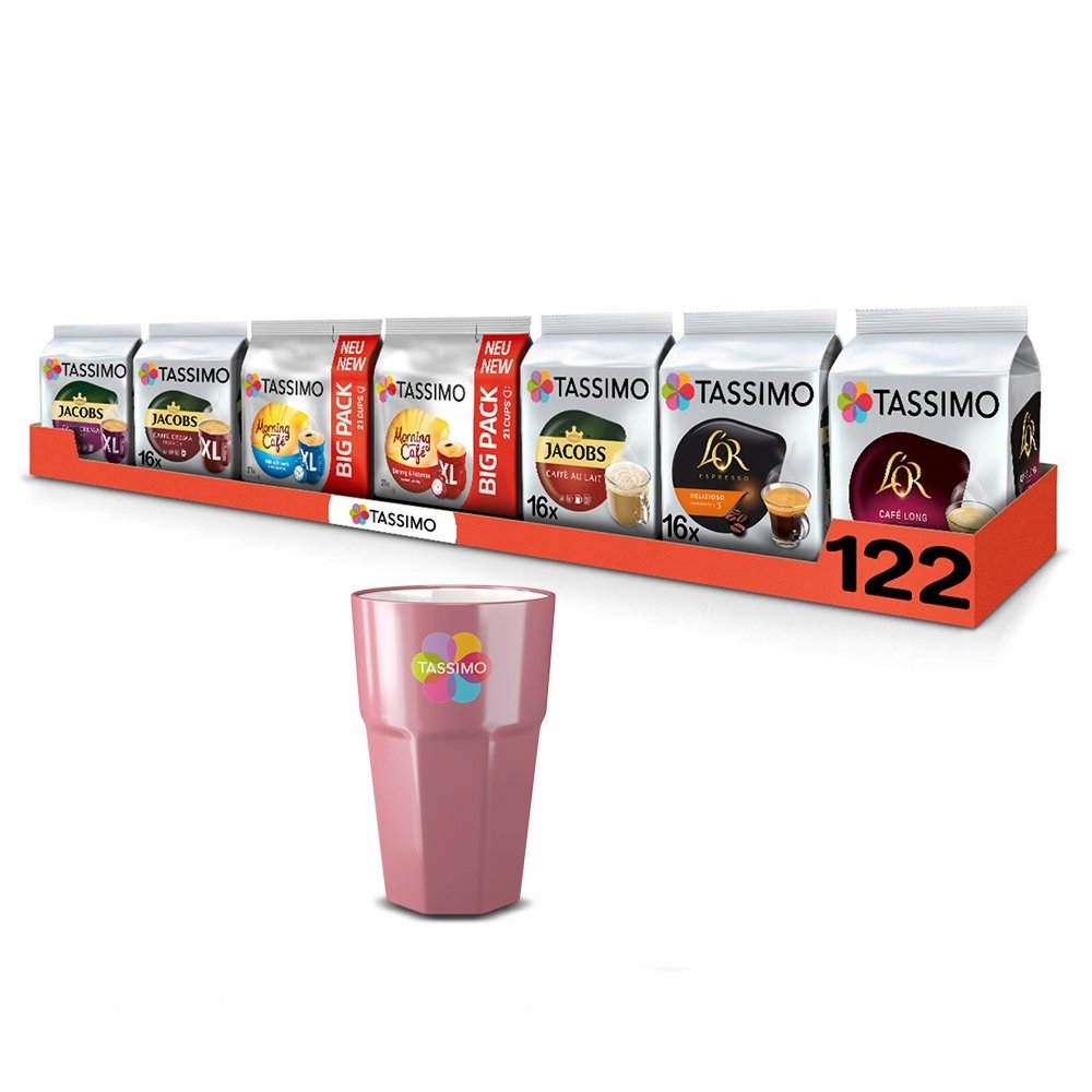 Kapsułki Tassimo Cafe Crema, Morning, L'or 122 szt. 6+1 opakowanie gratis!