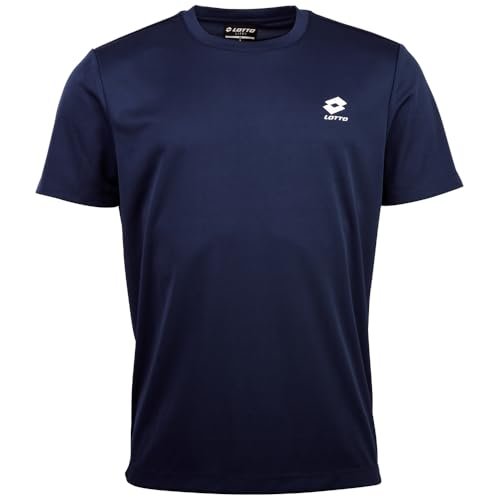 Lotto 1124051 Męski T-shirt, Regular Fit męski T-Shirt Dress Blues M