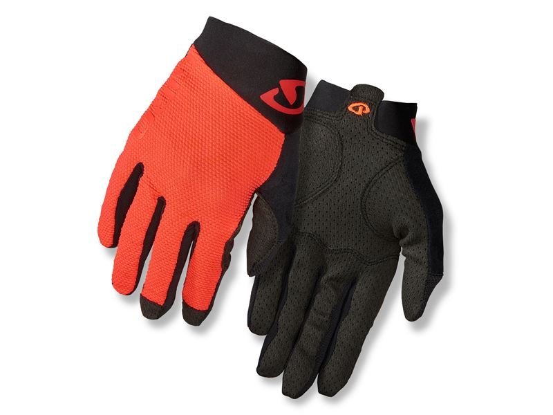 Giro, Rękawiczki kolarskie męskie, Rivet II vermillion black, czerwony, rozmiar XXL