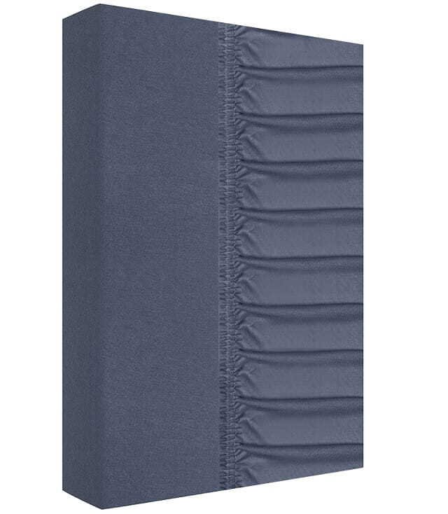 Prześcieradło, grube, jersey 100% bawełna, 140x200cm grafitowe