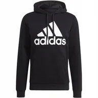 Bluzy męskie - Bluza męska adidas Essentials Fleece Big Logo Hoodie czarna GK9220 M - miniaturka - grafika 1