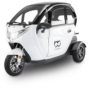 Skuter elektryczny z dachem MICRO CAR BILI BIKE CITY GO -biały - Skutery - miniaturka - grafika 1