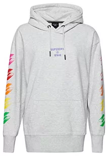 Superdry Damska bluza z kapturem, Kadet Szary Marl, XS - Bluzy damskie - miniaturka - grafika 1