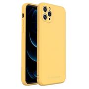 Etui i futerały do telefonów - Wozinsky Color Case silikonowe elastyczne wytrzymałe etui iPhone 11 Pro Max żółty - miniaturka - grafika 1