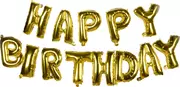 Balony i akcesoria - Balony urodzinowe Happy Birthday PARTY TIME 38cm - miniaturka - grafika 1