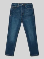 Spodnie i spodenki dla chłopców - Jeansy o kroju tapered fit z mieszanki bawełny model ‘YOKE’ - miniaturka - grafika 1