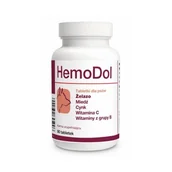 Suplementy i witaminy dla psów - DOLFOS DOLVIT HEMODOL 90 TABL. - miniaturka - grafika 1