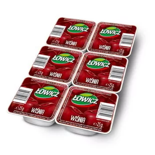 Łowicz Produkt owocowy do smarowania Wiśnia 6x25 g - Konfitury, marmolady, powidła - miniaturka - grafika 1