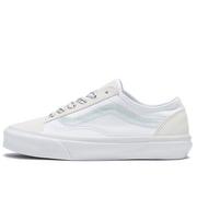 Trampki damskie - Buty Vans Old Skool Tapered Embroidery VN0005UGW001 - białe - miniaturka - grafika 1