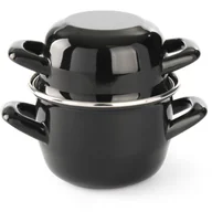 Garnki - Garnek do sosów z pokrywką 0,8 l śr. 12 cm - Hendi 625606 - miniaturka - grafika 1