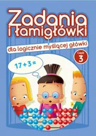 Książki edukacyjne - Wydawnictwo Pryzmat Zadania i łamigłówki dla logicznie myślącej główki Część 3 - Jadwiga Dejko - miniaturka - grafika 1