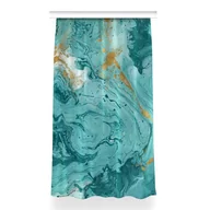 Zasłony - Zasłona z grafiką gotowa 150x260 Marmur turkusowy, Fabricsy - miniaturka - grafika 1