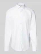 Koszule męskie - Koszula biznesowa o kroju slim fit z kołnierzykiem typu kent - miniaturka - grafika 1