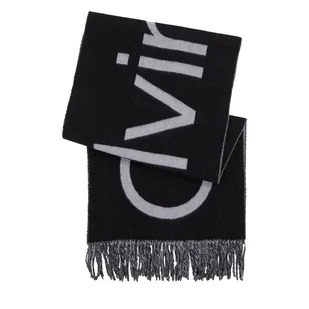 Szalik Calvin Klein Classic K50K512369 Szary - Apaszki i szaliki damskie - miniaturka - grafika 1