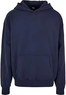 Urban Classics Męska bluza z kapturem Heavy Terry Garment Dye Hoody, bluza w stylu oversize dostępna w wielu kolorach, rozmiary XS - 5XL, Ciemnoniebieski, L - Bluzy męskie - miniaturka - grafika 1