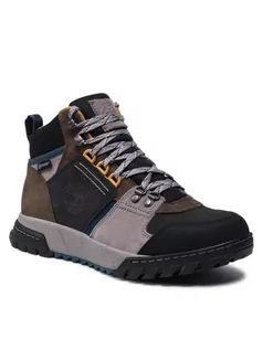 Buty zimowe męskie - Timberland Trekkingi Boulder Trail Mid Wp TB0A2ERV901 Brązowy - grafika 1