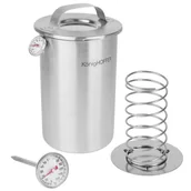 Garnki - KonigHOFFER KONIGHOFFER SZYNKOWAR ZE STALI NIERDZEWNEJ 1,5 KG + TERMOMETR 5903313415583 - miniaturka - grafika 1