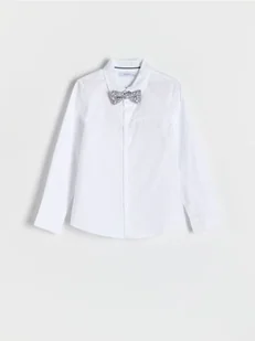 Reserved - Elegancka koszula z muchą - biały - Bluzki dla chłopców - miniaturka - grafika 1