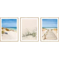 Obrazy i zdjęcia na płótnie - Obraz Plaża 3 elementy 3x 30 x 40 cm - miniaturka - grafika 1