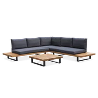 Meble ogrodowe - Narożnik ogrodowy drewniany OSLO CAFFE Acacia Wood - Focus Garden - miniaturka - grafika 1
