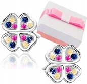 Biżuteria dla dzieci - SREBRNE KOLCZYKI KONICZYNKI 925 GRAWER - miniaturka - grafika 1