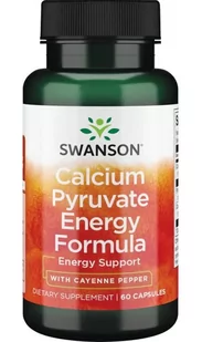 Swanson - Calcium Pyruvate Energy Enhancer, Pirogronian Wapnia, 60 kapsułek - Witaminy i minerały - miniaturka - grafika 1