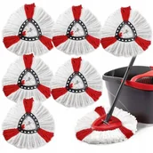 Miotły, szufle, mopy - 6X Wkład Do Mopa Vileda Obrotowego Końcówka Zapas - miniaturka - grafika 1