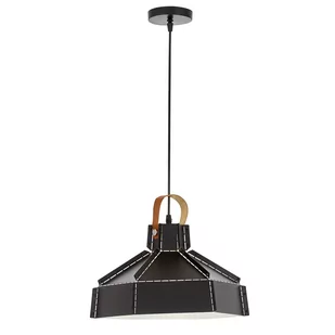 LAMPA SUFITOWA WISZĄCA LOFT CZARNA DONA W1 - Lampy sufitowe - miniaturka - grafika 1