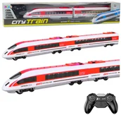 Pociągi dla dzieci - Pociąg Osobowy Zdalnie Sterowany RC Światła Czerwony 65 cm - miniaturka - grafika 1