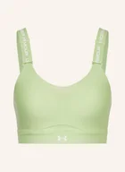 Biustonosze - Under Armour Biustonosz Sportowy Ua Infinity High 2.0 Z Siateczką gruen - miniaturka - grafika 1