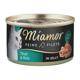 Miamor Feine Filets jasny tuńczyk i ryż 24x100 g - Mokra karma dla kotów - miniaturka - grafika 1