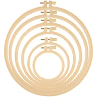 Pasmanteria - Tamborki tamborek zestaw 6 tamborków do haftowania z tworzywa sztucznego - miniaturka - grafika 1