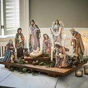 Ozdoby bożonarodzeniowe - Figurki do szopki, zestaw 8 szt. Arquian - miniaturka - grafika 1