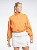Bluzy damskie - Reebok Bluza Workout Ready HT6043 Pomarańczowy Relaxed Fit - miniaturka - grafika 1