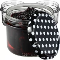 Pojemniki kuchenne - Słoiki Tartu 235ml 100 szt. 82mm + wieczka "Czarny Groszek" - miniaturka - grafika 1
