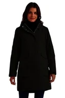 Płaszcze damskie - killtec Damski Parka/wodoodporny płaszcz z odpinanym kapturem Damen Funktionsparka, dunkeloliv, 38, 43284-000 - miniaturka - grafika 1