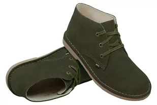 Kultowe Trzewiki OTMĘT 102AP Khaki Zielony Welur nieocieplane - Moda i Uroda OUTLET - miniaturka - grafika 4