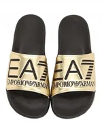 Klapki i japonki męskie - EA7 EMPORIO ARMANI ORYGINALNE KLAPKI MĘSKIE 44 - miniaturka - grafika 1