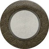 Akcesoria kominkowe - Kratki.pl KRATKA KOMINKOWA OKRĄGŁA CZARNO-ZŁOTA FI 125 FI/125CZ - miniaturka - grafika 1
