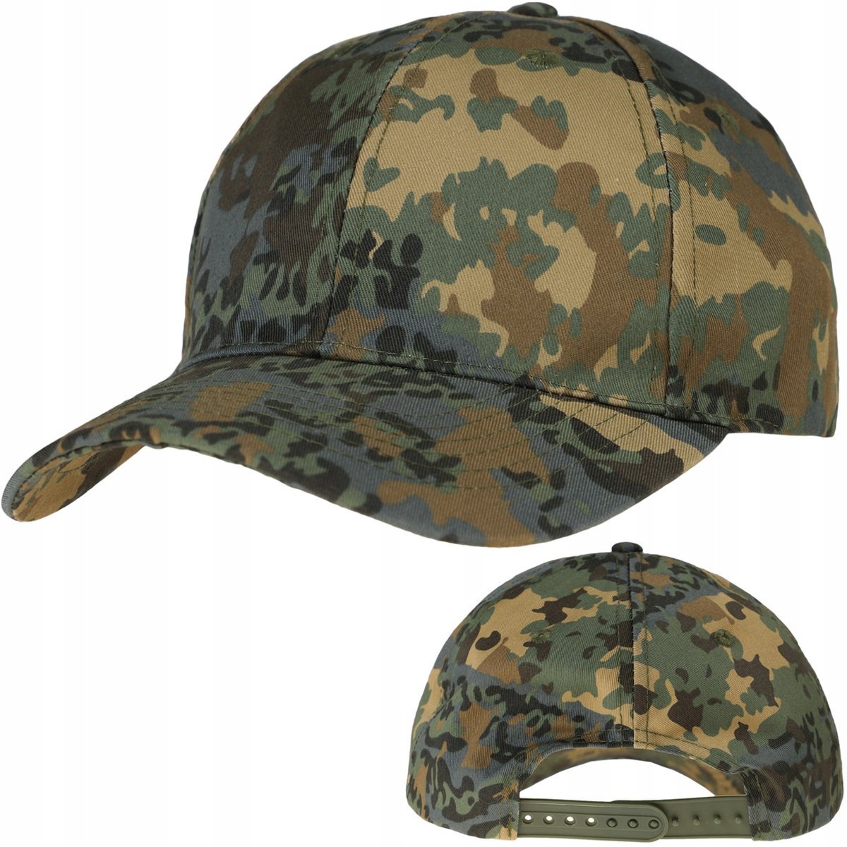 Czapka Z Daszkiem Bejsbolówka Taktyczna MFH Fox Baseball Flecktarn